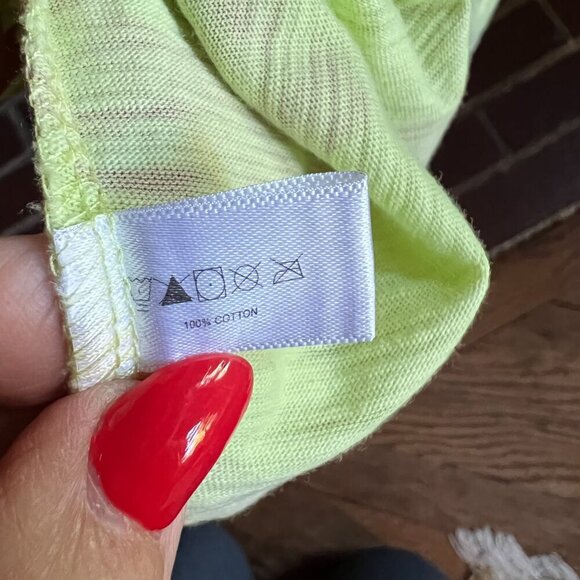 LISA TODD THE SHAKE UP Luxury Cotton Dress Split Neck Bright Colors Size Medium - Picture 9 of 10